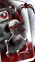 Skull Red Butterfly Theme syot layar 3