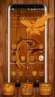 Wooden Eagle Theme Launcher poster