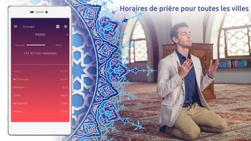 Horaires Prière Pro: Trouver Qibla, Adhan Musulman Affiche