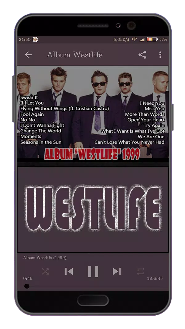Westlife Full Album Mp3 Lengkap APK pour Android Télécharger