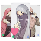 Hijab Cartoon Muslimah Wallpaper HD 圖標