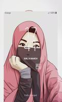 Hijab Cartoon Muslimah Wallpaper HD 截圖 1