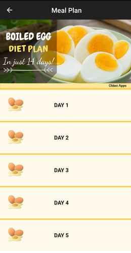 Boiled Egg Diet Meal Plan APK voor Android Download