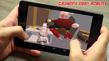 Escape Grandpa's Hint House Obby Survival Game پوسٹر