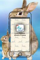 Cute Rabbit Photo Frame Affiche