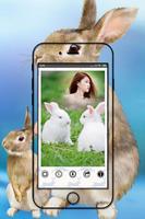 Cute Rabbit Photo Frame Ekran Görüntüsü 3