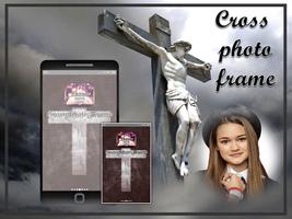 Cross Photo Frame الملصق