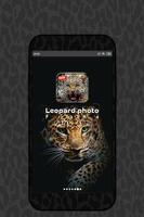Leopard Photo Frame الملصق
