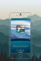 Mountain Lake Photo Frame постер