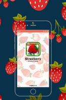 Strawberry Photo Frame Affiche