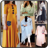 salwar neck long kurti designs sleeve patiala suit أيقونة