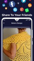 DIY Crochet Bolero Shrugs Girls Designs Home Craft تصوير الشاشة 3