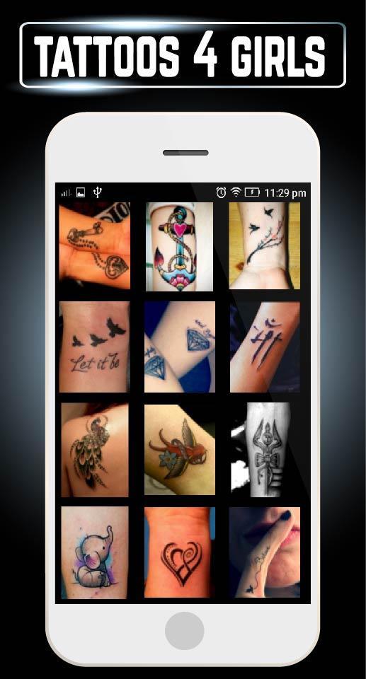 Small Tattoos Girls Ankle Neck Wrist Hand Designs APK per Android Download