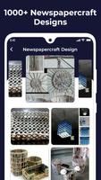 DIY Newspaper Recycle Home Craft Ideas Design Step poster