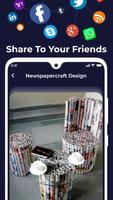 DIY Newspaper Recycle Home Craft Ideas Design Step capture d'écran 2