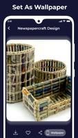 DIY Newspaper Recycle Home Craft Ideas Design Step screenshot 3