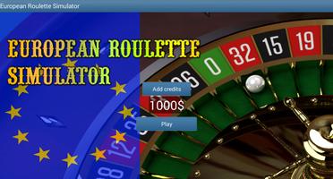 European Roulette Simulator الملصق