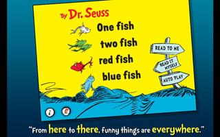 پوستر One Fish Two Fish - Dr. Seuss