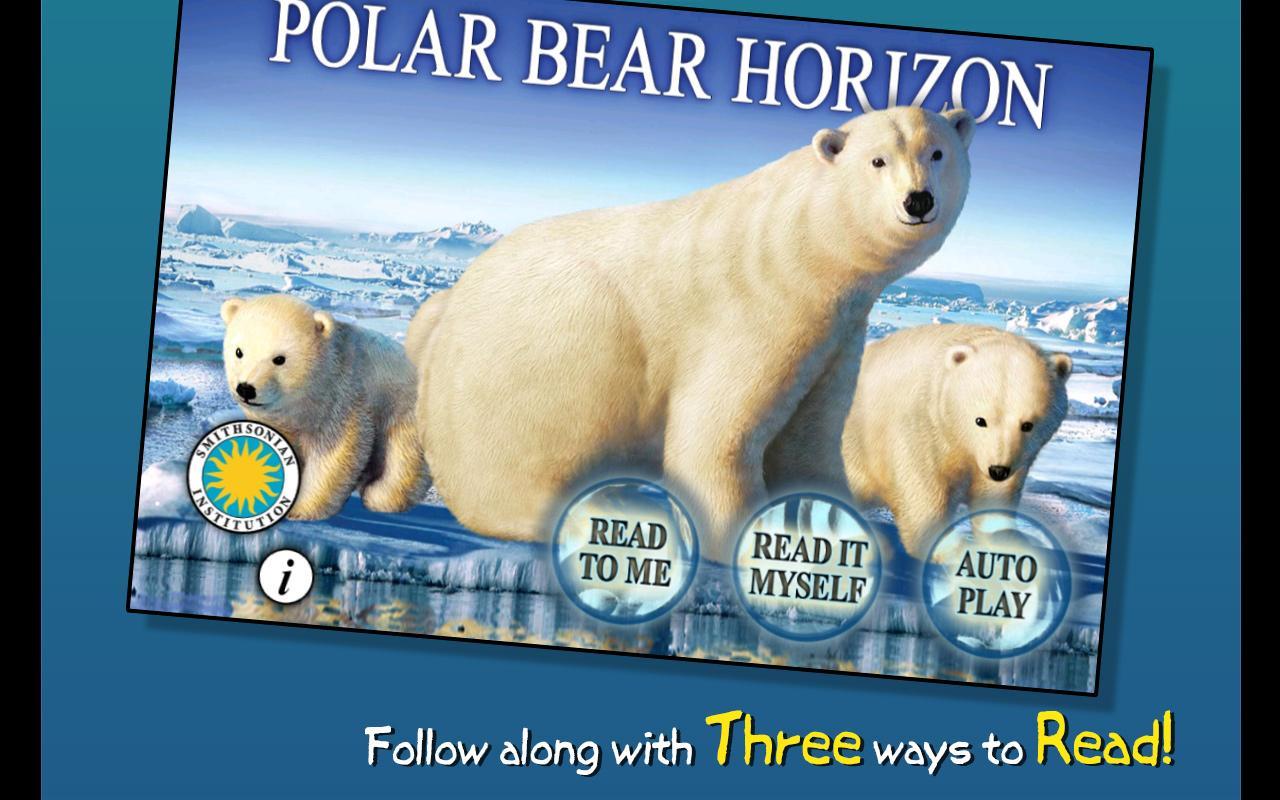 Белый медведь на горизонте. Polar. Where bears live