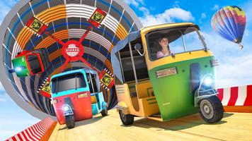 Modern Rickshaw Stunt Game تصوير الشاشة 3