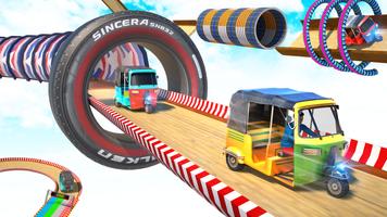 1 Schermata Modern Rickshaw Stunt Game