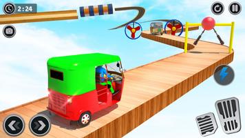 Modern Rickshaw Stunt Game capture d'écran 2