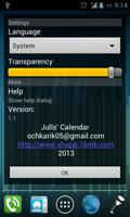 Julls' Calendar Widget Lite imagem de tela 1