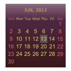 Julls' Calendar Widget Pro أيقونة