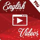 Learn English By Videos (PRO) icône