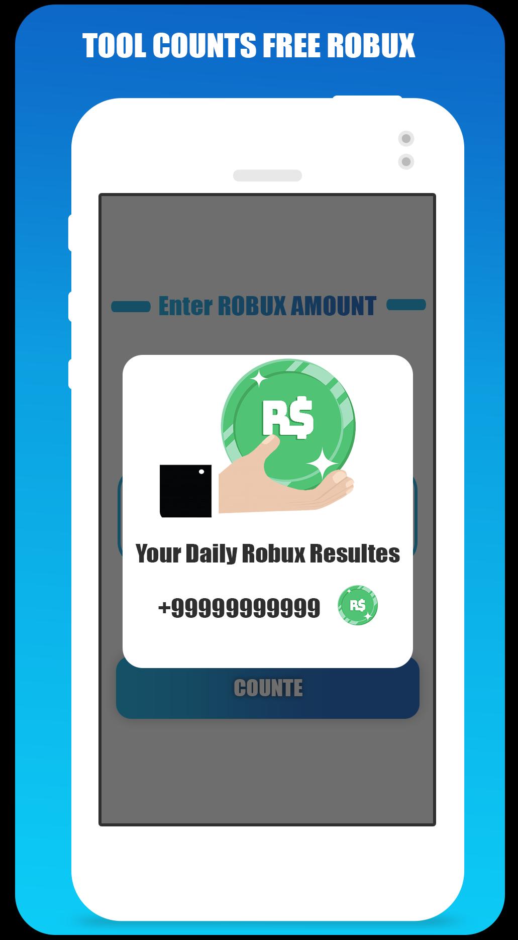 Free Robux Counter For Android Apk Download - get free robux without builders club