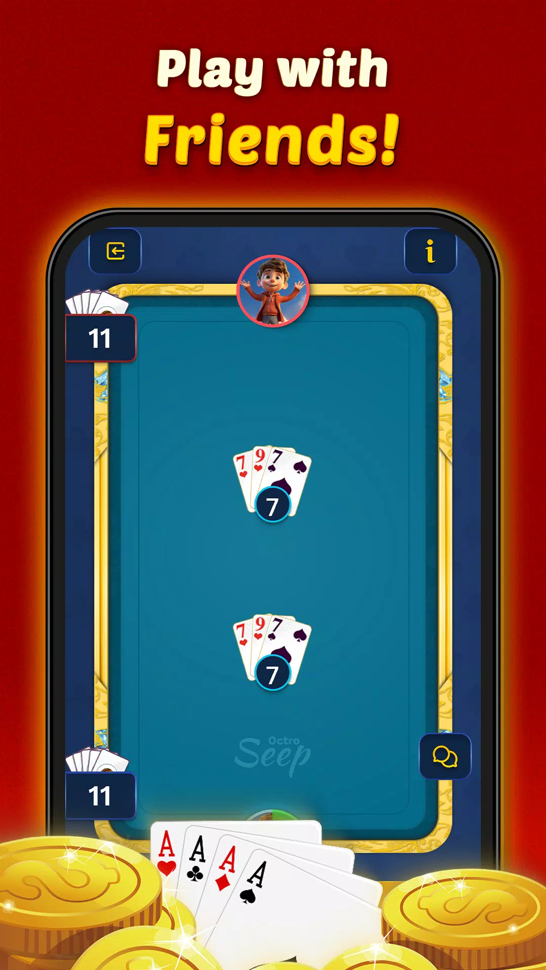 Seep by Octro- Sweep Card Game