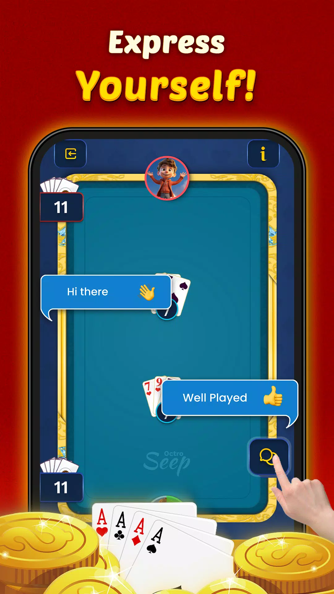 Seep by Octro- Sweep Card Game