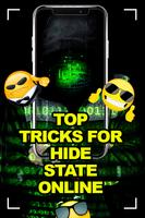 Niewidoczny status i wpisywanie w trybie online plakat