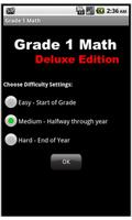 Grade 1 Math - Deluxe Edition الملصق