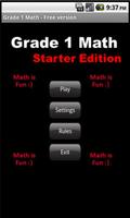 Grade 1 Math - Starter Edition Affiche