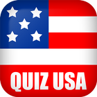 États Unis quiz - 50 États, capitales et drapeaux icône