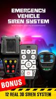 Siren sounds set: siren system poster
