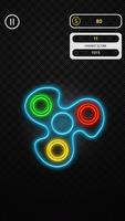 Fidget spinner neon glow screenshot 2