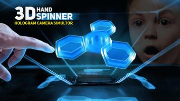 Hand spinner 3d - hologram pyr Affiche