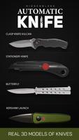 Hidden blade automatic knife poster