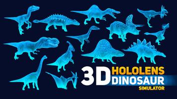 HoloLens Dinosaurs park 3d hol ポスター