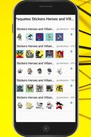 Stickers Heroes and Villains Affiche