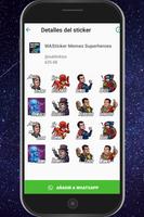 برنامه‌نما WAStickersApps Memes Superheroes عکس از صفحه