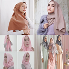 फैशनेबल पहने हिजाब ट्यूटोरियल आइकन
