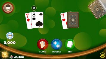 Blackjack - Casino Card Game اسکرین شاٹ 1