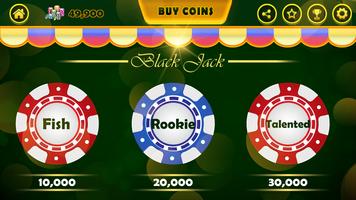 Blackjack - Casino Card Game اسکرین شاٹ 2