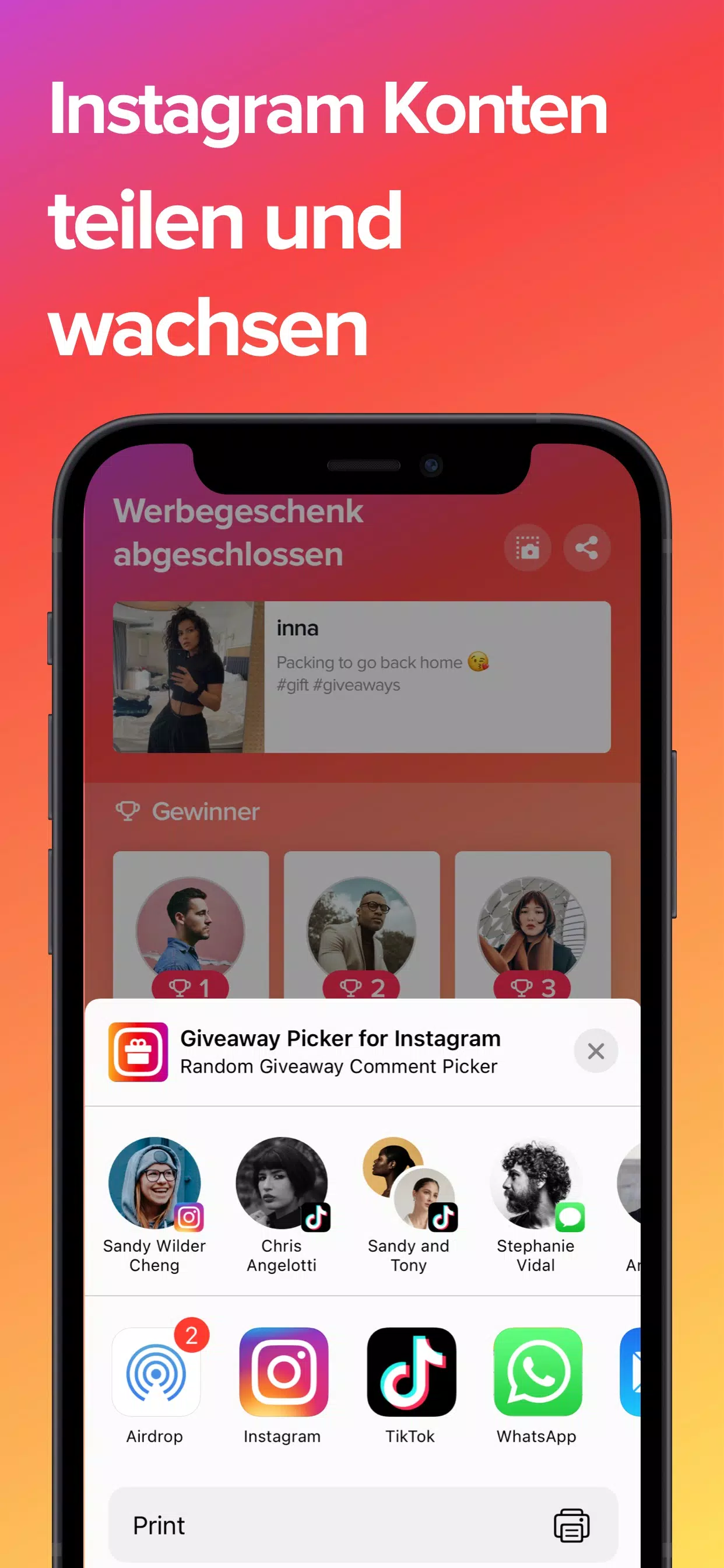 Instagram Gewinnspiel Auslosen APK für Android herunterladen