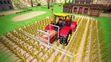 Farming Tractor Driving Sim постер