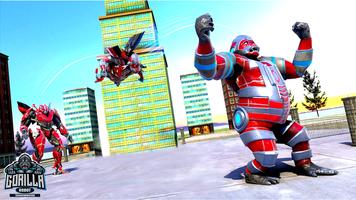 Gorilla Robot Transform Game پوسٹر