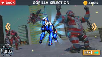 Gorilla Robot Transform Game скриншот 3